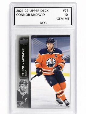 Upper Deck 2021-22 Connor McDavid Graded Hockey Card